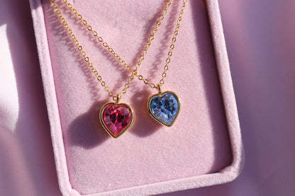 Princess and the Pauper Heart Necklace