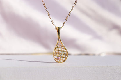 Tennis Racket Necklace