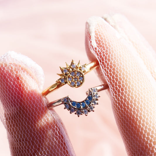 Sun & Moon Ring (2 pcs)