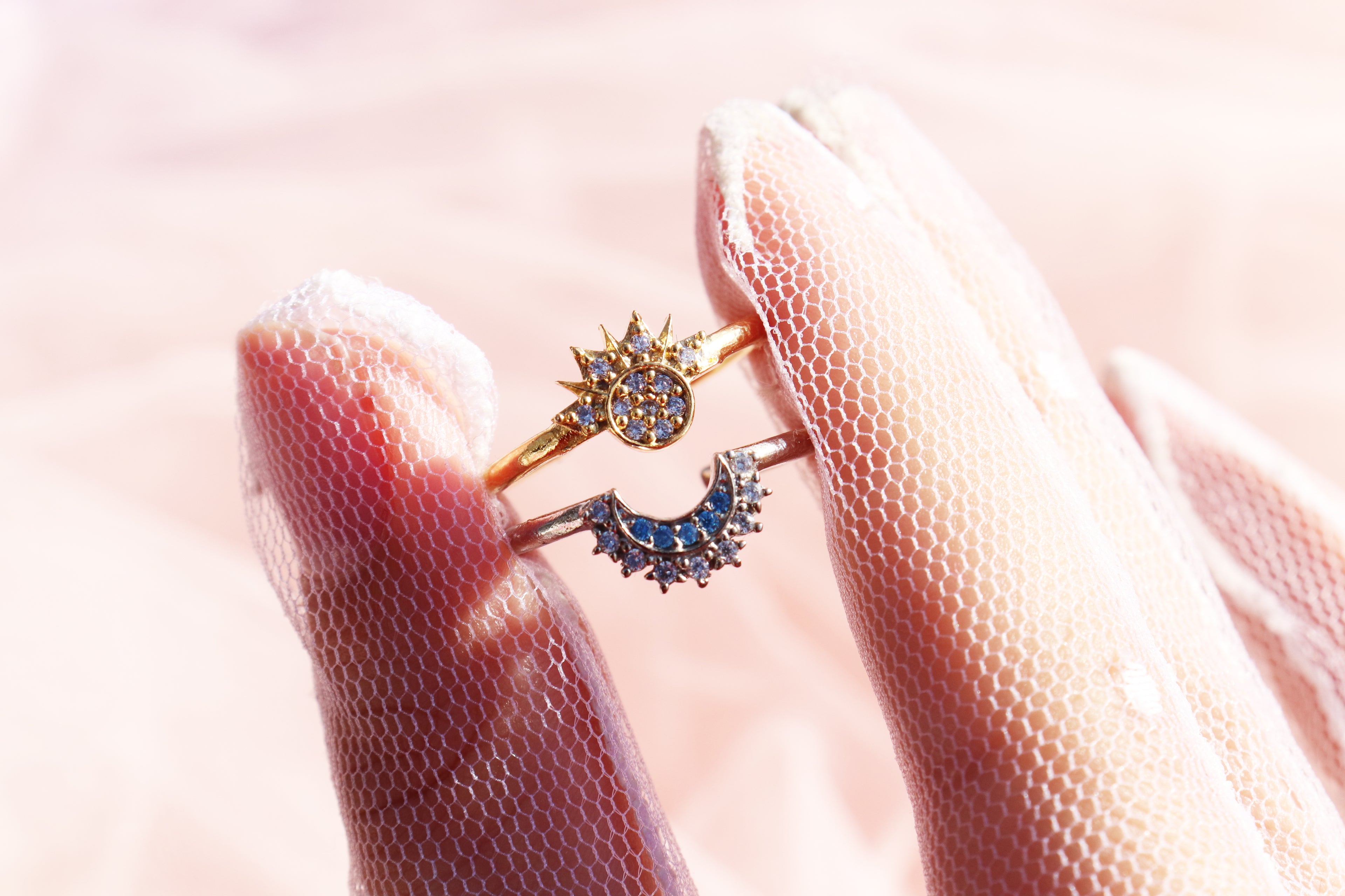 Sun & Moon Ring (2 pcs)