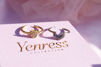 Sun & Moon Ring (2 pcs)