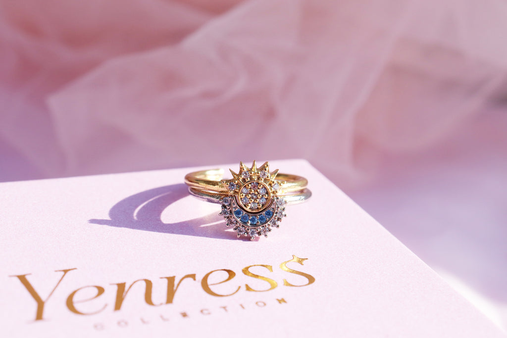 Sun & Moon Ring (2 pcs)
