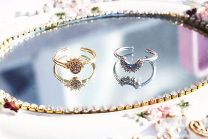 Sun & Moon Ring (2 pcs)