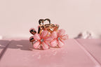 Pink Flower Mini Hair Clip