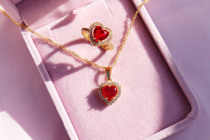 Red Heart Necklace