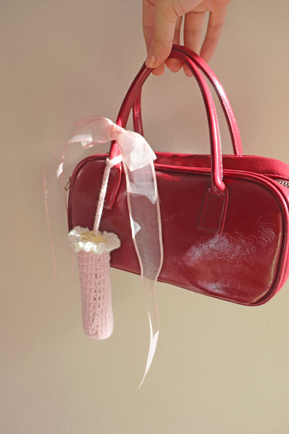 Crochet Lipstick Bag Charm