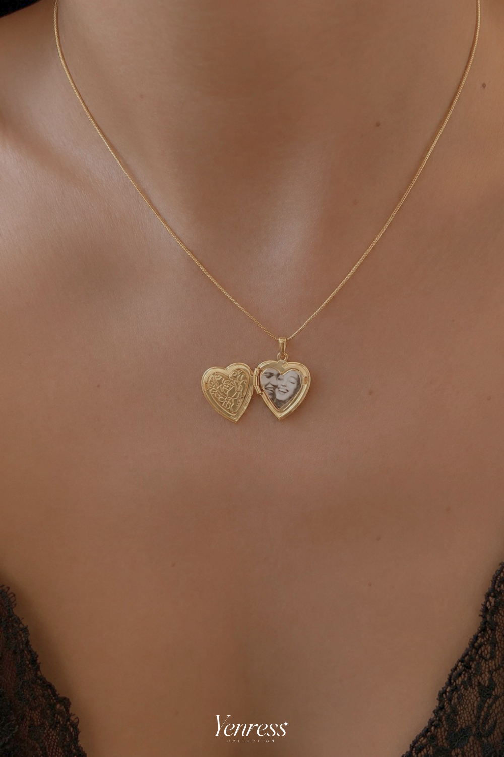 Rose Locket Necklace