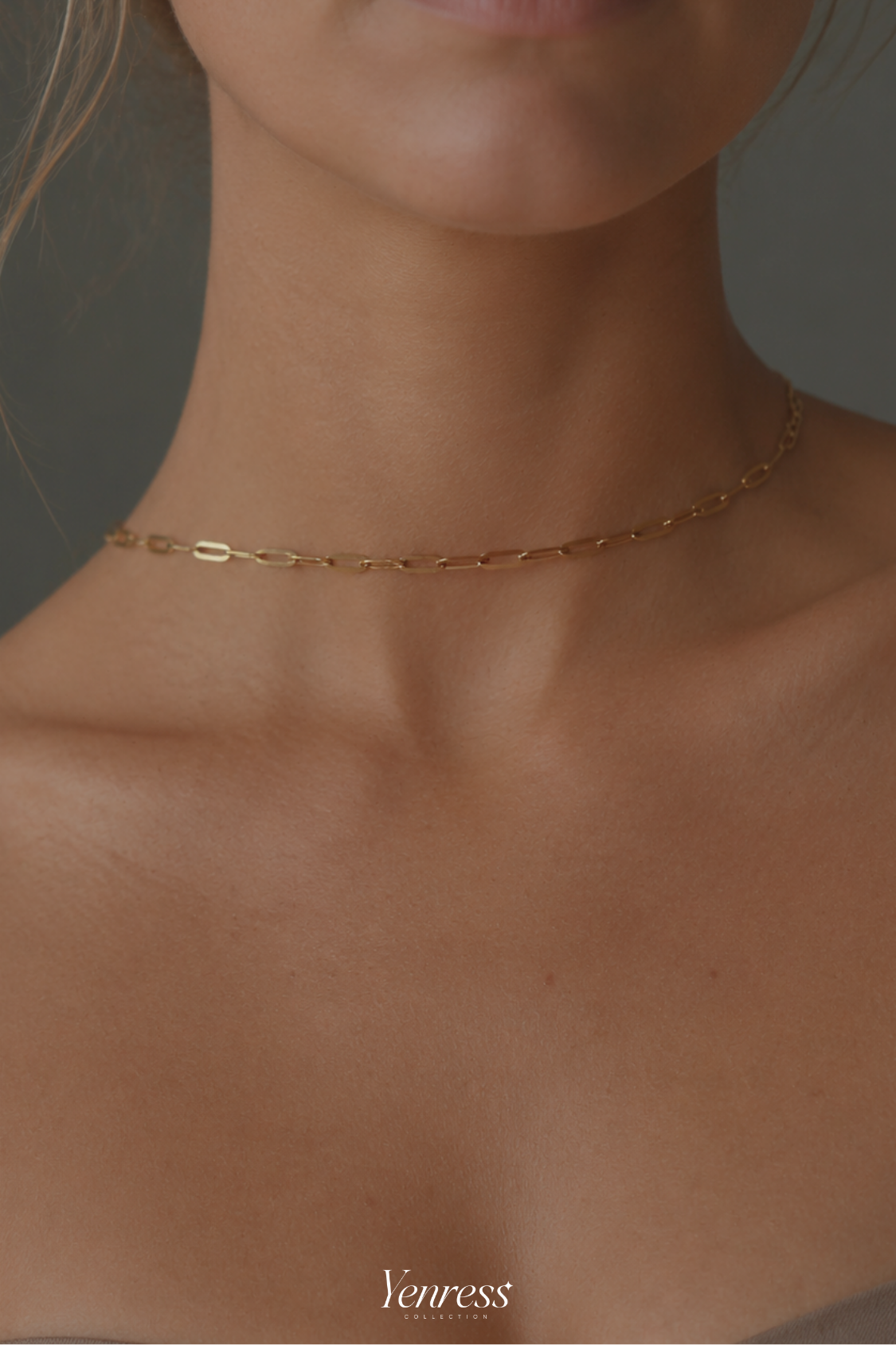 Pearl Back & Lariat Necklace – Steel Paperclip Chain