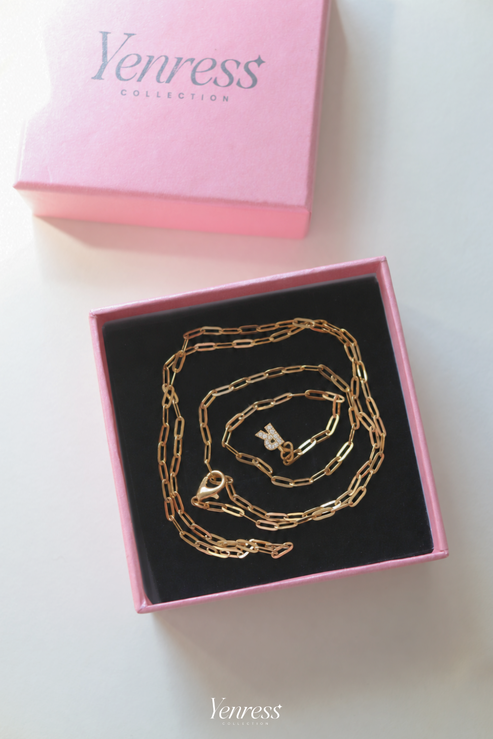 Letter Charm Back & Lariat Necklace