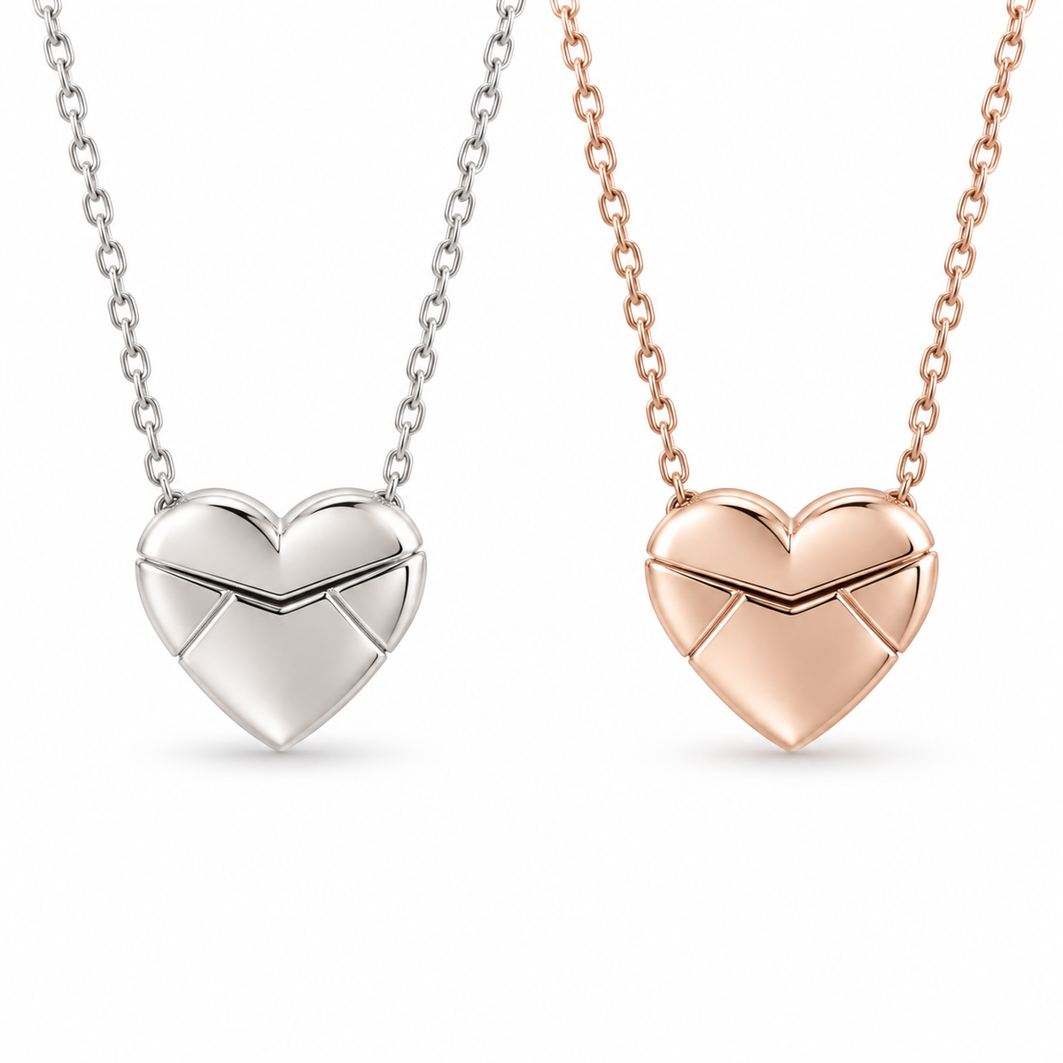 Love Letter 925 Sterling Silver Necklace (Engravable)