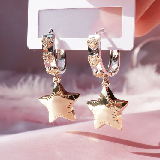 Gold Star Earrings