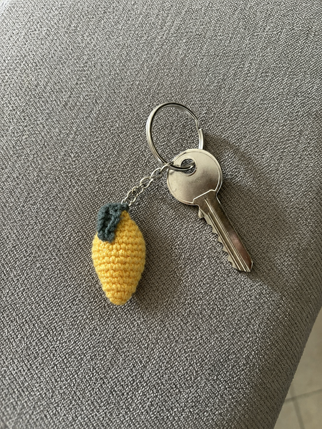 Little Lemon Crochet Keychain