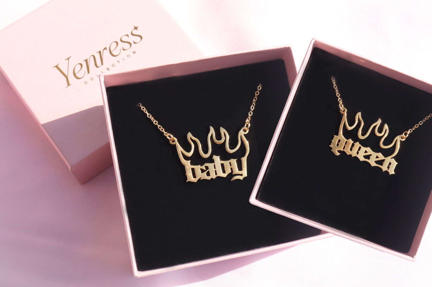 Baddie Necklaces | Baby & Queen Pendant