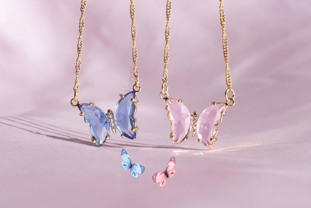 Princess and The Pauper Butterfly Necklace