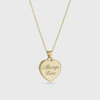Always Love Heart Locket 925 Sterling Silver Necklace
