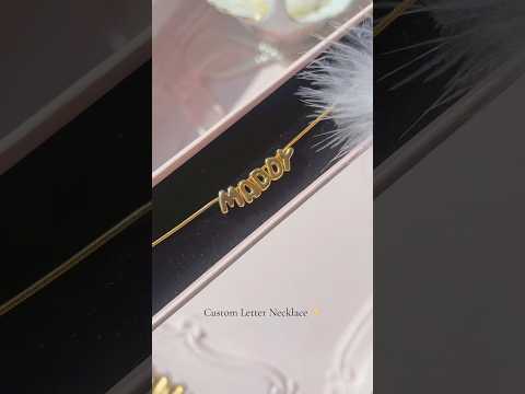 Bubble Letter Necklace