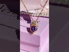 Rapunzel Crown Heart Necklace