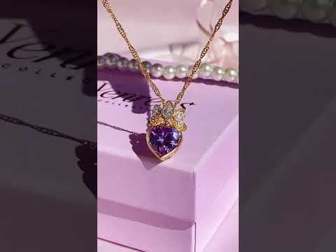 Rapunzel Crown Heart Necklace