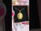 Vintage Woman Cameo Necklace