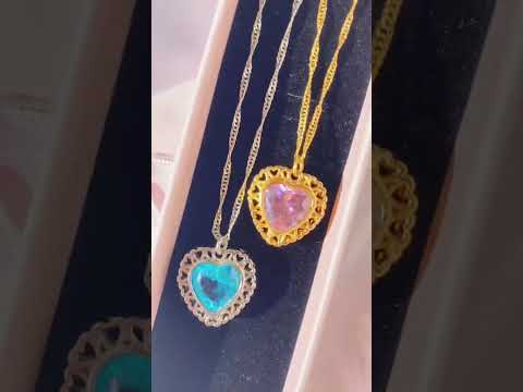 Princess and the Pauper Heart Necklace