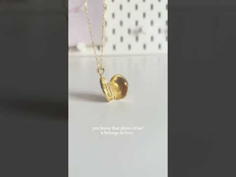 Starlight Oval Locket 925 Sterling Silver Necklace