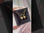 Pink and Blue Locket Necklaces