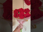 Crochet Red Rose Bouquet