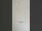 Colorful Rectangle Lariat Necklace