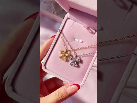 Coquette Ribbon Bow Necklace