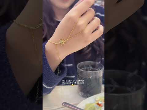 Golden Sun Hand Chain Bracelet
