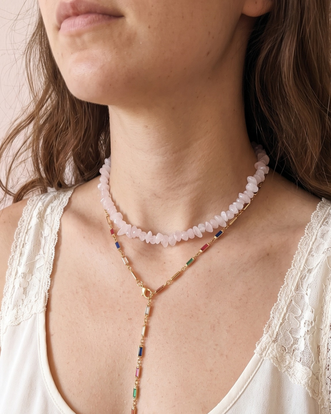Rose Quartz Healing Necklace