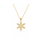 Snow Flake 925 Sterling Silver Necklace