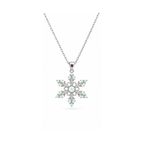 Snow Flake 925 Sterling Silver Necklace