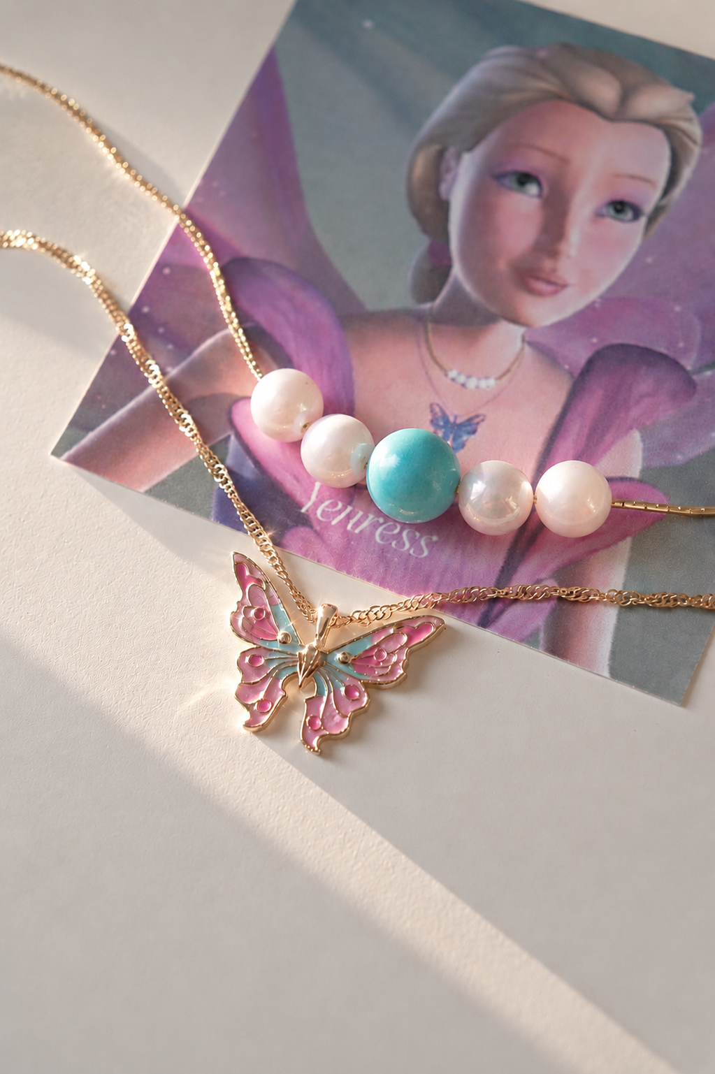 Elina Fairy and Mermaid Necklace Set