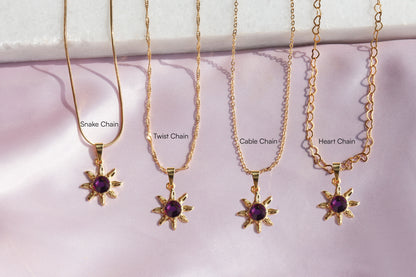 Rapunzel Sun Necklace and Earrings Set